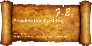 Frankovits Evelina névjegykártya